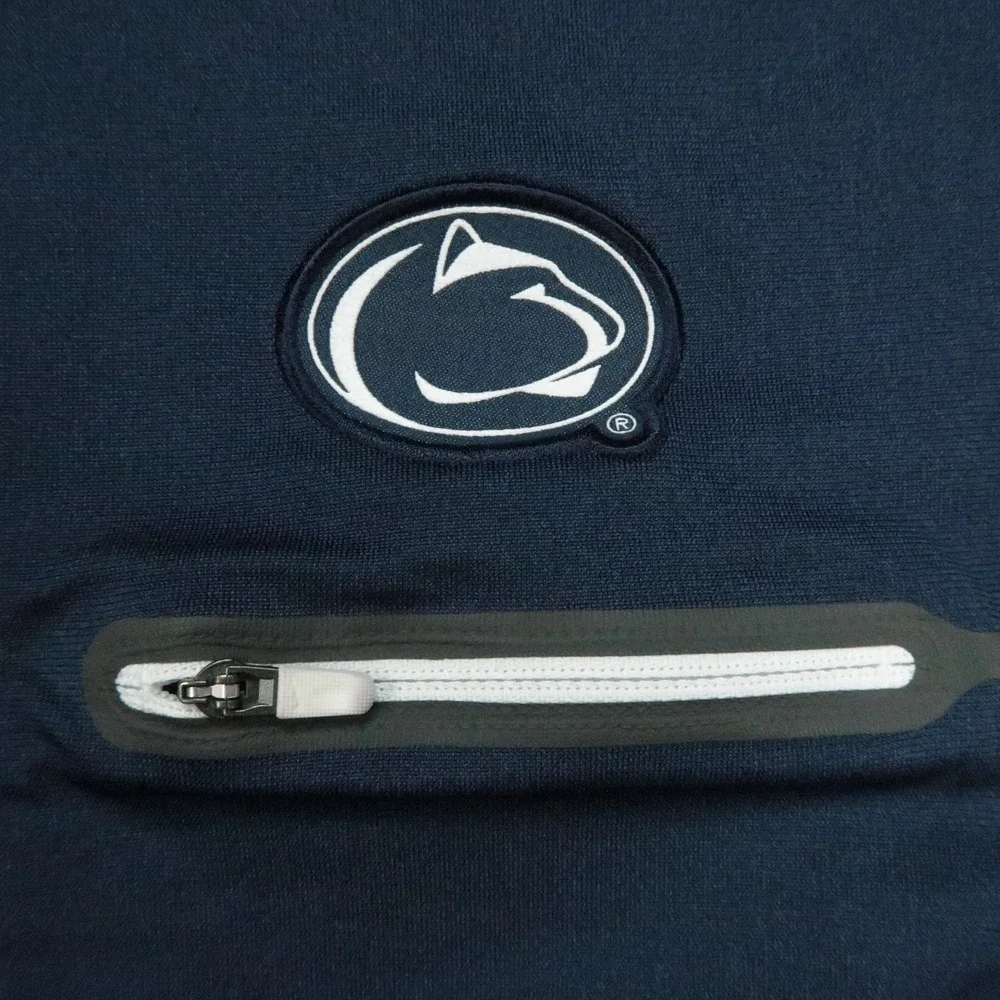 Penn State Nittany Lions Pullover Mens Medium Blue Nike Quarter Zip Dri FIT